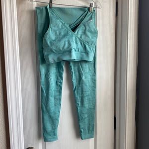 Blue adapt seamless camo gymshark